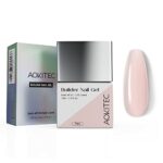 7-in-1 Pink Builder Nail Gel Aokitec 15ML Building Nail Gel Nail Polish For Strengthener Gel,Extension Gel,Rhinestone,Base Coat,False Nail Tips G