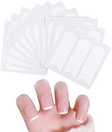 Nail Art Line Guide Stickers,30 Sheet 1440 Pieces French Manicure Set, Self-adhesive French Nail Art Stickers Tip Guides Stickers for Manicure De