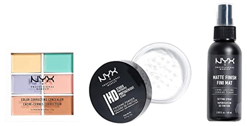 NYX Professional Makeup Colour Correcting Palette, Colour Concealer Makeup Palette, 6 creamy blendable shades
