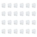 Greoer 24 Pack Small Plastic Hair Clips Pins Grips, Mini Hair Claw Clips Clamps, 1.1cm Small Hair Claw Clips Women Girls Hair Accessories (clear)