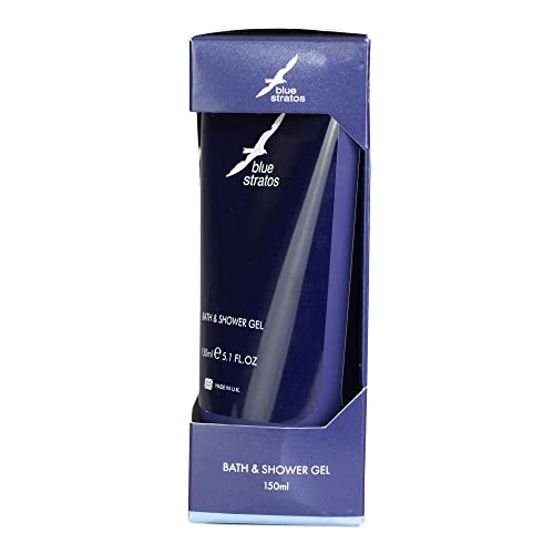 Blue Stratos Gift Set Containing 150ml Bath and Shower Gel and 150ml Deodorant Body Spray