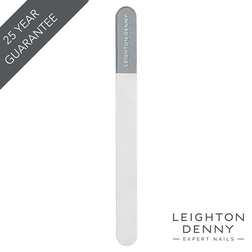 LEIGHTON DENNY Set of 2 Large Crystal Nail Files (195mm) with Cases