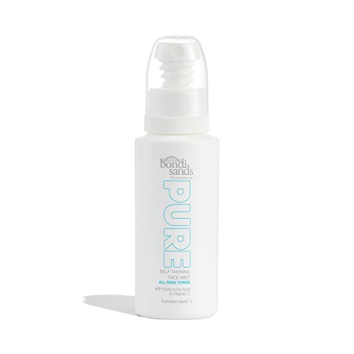 Bondi Sands PURE Self-Tanning Face Mist | Hydrating Lightweight Formula Gives a Natural Golden Glow, Enriched with Hyaluronic Acid, Vitamin C, an