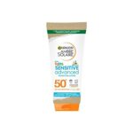 Garnier Ambre Solaire SPF 50+ Sensitive Advanced Kids Sun Cream, High Protection Against UVA & UVB, Non-Sticky Water-Resistant Sunscreen, for Fac