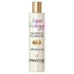 Pantene Shampoo For Frizzy, Dry And Coloured Hair, De-frizz & Illuminate, Shampoo For Women With Hyaluronic Acid, Omega 9, Pro-V Blend, Revives D
