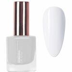 White Nail Polish - Milkly White Nail Vanish - Quick Drying & Long Lasting Breathable Nail Polish - Non-Toxic Oil-Based Formula Nail Polish, No U