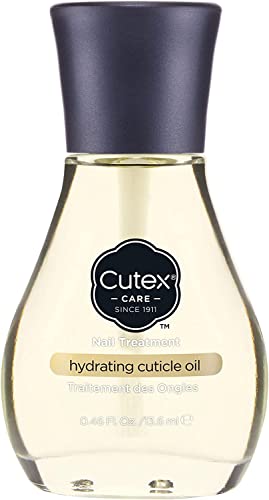 Cutex Hydrating Cuticle Oil, Formulated with Vitamin E & Sweet Almond Oil, (13.6ml) for Dry, Brittle & Rough Nails, Almond Scent, Dermatologist T