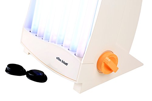 Efbe-Schott Wellness Face Lamp with 8 Tubes, 150 W, Includes 2 Protective Eye Goggles, Peach/White, SC GB 838 C N