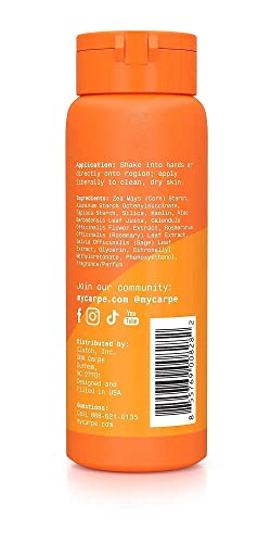 Carpe No-Sweat Groin Powder (For Women) - Designed for Maximum Sweat Absorption - Mess and Friction Free, Stop Chafing