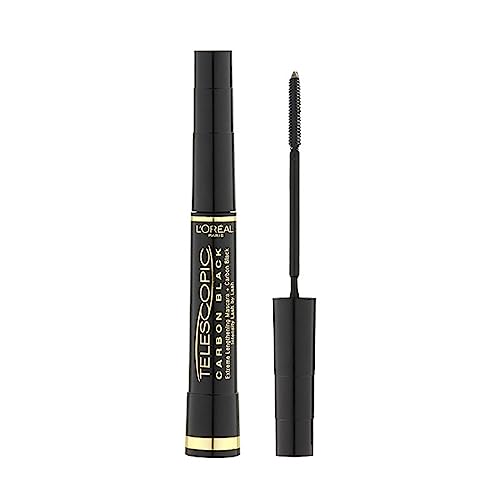 L'Oreal Paris Telescopic Mascara Extra Black, Precise Application for Up to 60 Percent Longer Looking Lashes