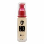 W7 HD Foundation - Oil-Free Liquid Foundation for Poreless, Matte Medium Coverage - 30ml (Buff)