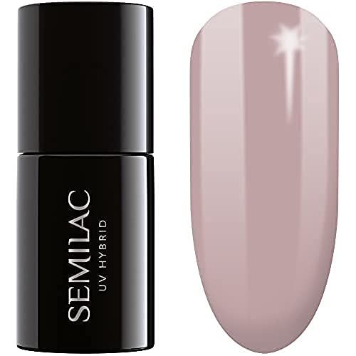 SEMILAC Gel Nail Polish | Long Lasting and Easy to Apply | Perfect for Home and Professional Manicure and Pedicure - 002 Delicate French UV Gel N
