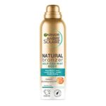 Garnier Ambre Solaire Natural Bronzer Quick Drying Body Self Tan Mist, Medium, Intense & Streak Free Fake Tan, Lasts Up to 1 week, Approved by Cu