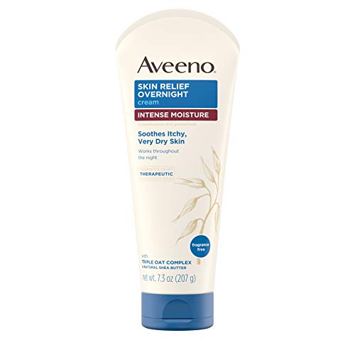 Aveeno Skin Relief Intense Moisture Hand Cream with Soothing Prebiotic Oat for Dry Skin, Sensitive Skin Cream Softens & Smooths Hands & Lasts Thr