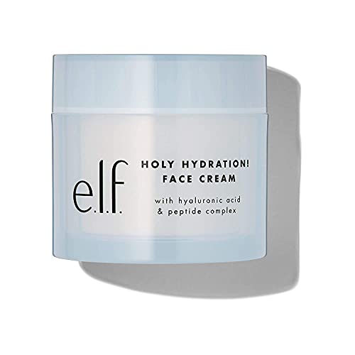 e.l.f. Happy Hydration Cream, Calming & Nourishing, Infused with Hemp-Derived Cannabis Sativa Seed Oil, 1.7 Oz (50g)