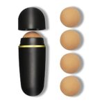 Lazzybeauty Oil-absorbing Volcanic Roller, with 4Pcs Oil-Resistant Face Roller Balls, Oil Control On-the-Go, Reusable Portable Stone Roller for T