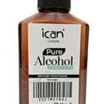 ican 100% Pure Alcohol For Nail Gel Polish Prep & Wipe Residue Cleanser, Disinfectant 50ml