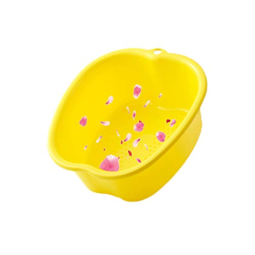 Large Foot Bath spa Bowl, Thick Sturdy Plastic Foot Basin for Pedicure, Detox and Massage, Perfect to Soak Your Feet Toe Nails and Ankles (Blue)