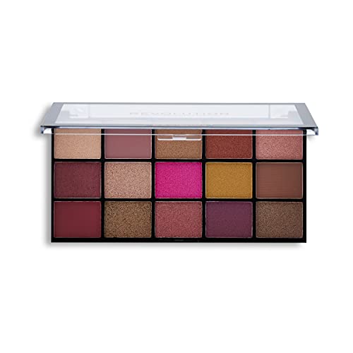 Makeup Revolution, Reloaded, Eyeshadow Palette, Highly Pigmented, Iconic 3.0, 15 Shades, Matte and Shimmer Finishes, 16.5g