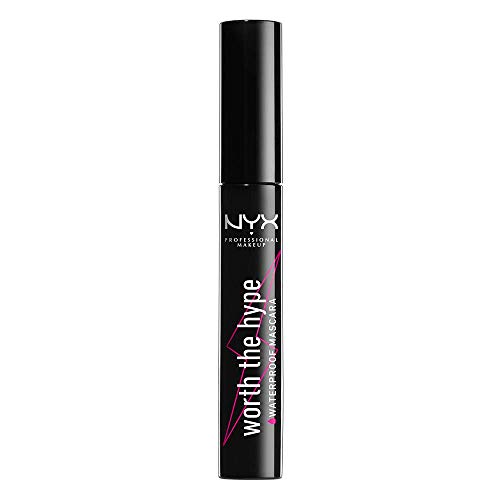 NYX Professional Makeup Worth the Hype Mascara, Volumizing and Lengthening, Tapered Brush Reaches All Lashes, Jojoba Oil, Shade: Black