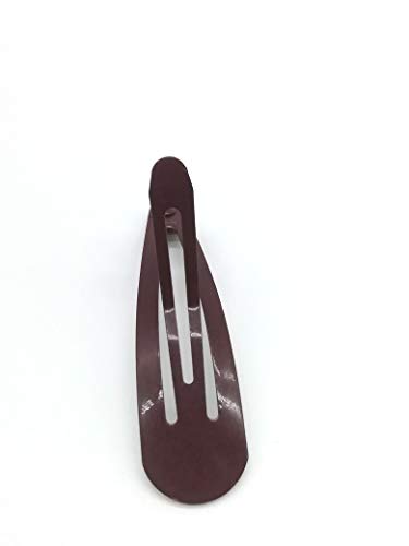 Set of 18 Snap Hair Clips barrettes Maroon Burgundy School Uniform hair barrettes Slides Sleepies Snap Bendies for Girls