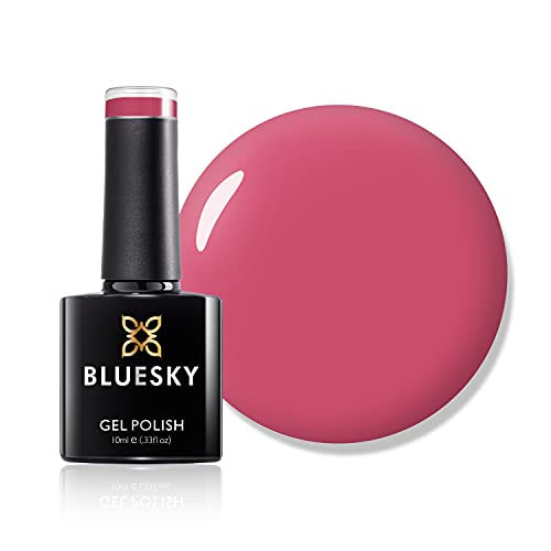 Bluesky Gel Nail Polish, Pink Neon Coral A074, Bright, Long Lasting, Chip Resistant, 10 ml (Requires Drying Under UV LED Lamp)