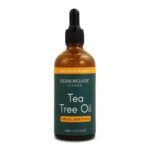 HerbOrganic Anti-bacterial Tea Tree Oil – 100 ml – Organic – Antiseptic – For Acne and Redness of Skin – For Pimples and Nail Fungus – Aromathera