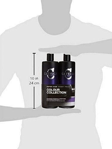 Catwalk by TIGI - Fashionista Purple Shampoo and Conditioner Set - Professional Blonde Enhancing Hair Treatment - Ideal for Blonde Hair - 2x750ml