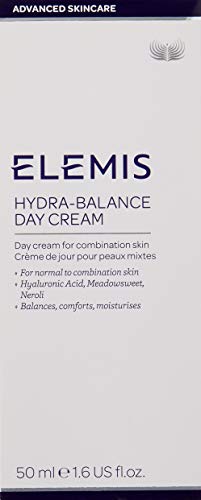 ELEMIS Hydra-Balance Day Cream, Lightweight Day Moisturiser for Normal & Combination Skin, Antioxidant Rich Day Cream to Balance, Comfort and Moi