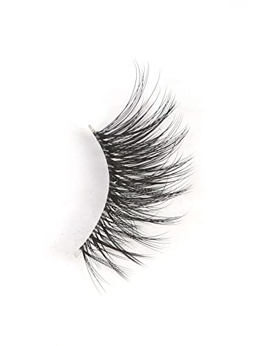 GMAGICTOBO False Eyelashes Natural Cat Eye Half Lashes Fluffy Wispy Clear Band 3D Faux Mink Lashes Pack Soft Strips Fake Eyelashes 7 Pairs
