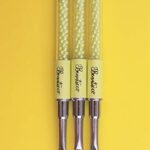 Nail Art Brush, Ombre Nail Brush with Rhinestone Handle Manicure Drill Drawing Nails Brush Pen for Gel Nails