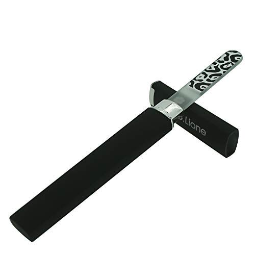 Premium Glass Nail File With Case – G.Liane Professional Crystal Fingernail Files Perfect Manicure Set For Women Men Kids Nail Care Gift Set (Ros