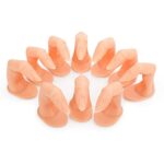Deciniee Practice Finger, 10 pcs Manicure Training Display Practice Fake Finger Plastic Finger Model for Nail Art Practice