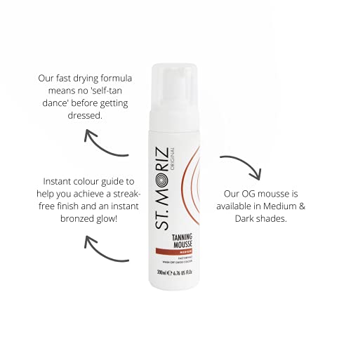 Self Tanning by St Moriz Instant Self Tanning Mousse Medium 200ml
