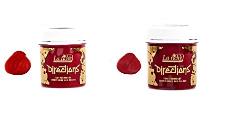 La Riche Directions Semi-Permanent Hair Colour Dye, Pillarbox Red & Poppy Red (2 Pack)