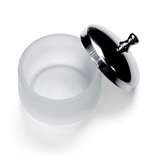 Crystal Glass Nail Art Dappen Dish with Cover Nail Glass Crystal Cup Acrylic Powder Liquid Container Disinfection Cup Frosted Nail Washing Cup Ho