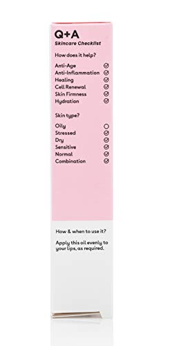 Q+A Liquorice Lip Oil. A hydrating, healing and plumping lip oil. 15ml/0.5fl.oz