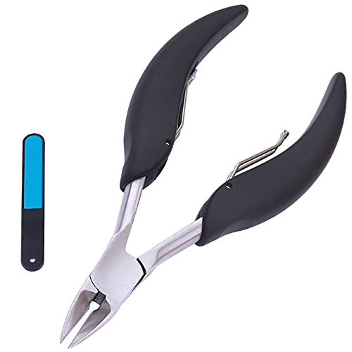 Hui Tong Nail Clippers for Thick Nails, Sharp Nail Nippers for Lngrown Hard Toenail Fingernail, Professional Podiatrist Toe Nail Nipper