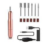 Electric Nail File Professional Nail Drill 20000RPM Adjustable Speed Manicure Drill Set Pedicure Set Nail Accessories Nail Cutter for Acrylic Nai