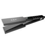 K&K Nano Hair Straighteners Wide Plates, Adavance Ceramic Coated Plates Digital Display Ultra-Fast Heat Up 80-230 °C Auto Safety Shut Off Plancha