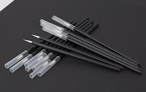Kittro 100 PCS Disposable Eyeliner Brushes Applicator Cosmetic Eye Makeup Tool Eyebrow Castor Oil Brush