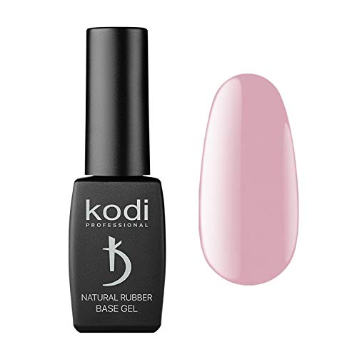 Kodi Professional Rubber Natural Base Gel Polish - Natural Naked Base Coat Gel Nail Polish - Base Coat Nail Polish UV/LED - Base Coat in Nude Ton