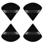 Ainiv 4 PCS Powder Puff, Triangle Makeup Puff, Reusable Soft Powder Sponge, Washable Wet Dry Dual-Use Cosmetic Puff, Face Powder Puff for Loose P