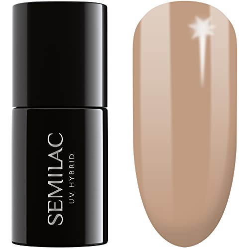 SEMILAC Gel Nail Polish | Long Lasting and Easy to Apply | Perfect for Home and Professional Manicure and Pedicure - 002 Delicate French UV Gel N