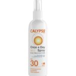 Calypso Once A Day Sun Protection Spray SPF30 | 8 Hours Sun Protection | Non Greasy | Water Resistant | 200ml, Transparent,package may vary