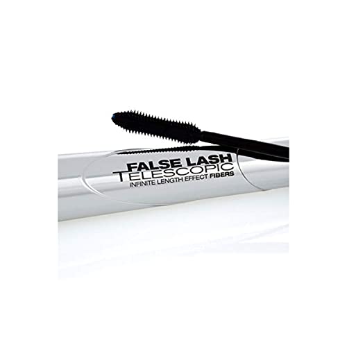 L'Oreal Paris False Lash Telescopic Mascara, Magnetic Black, 9 ml (Pack of 1)