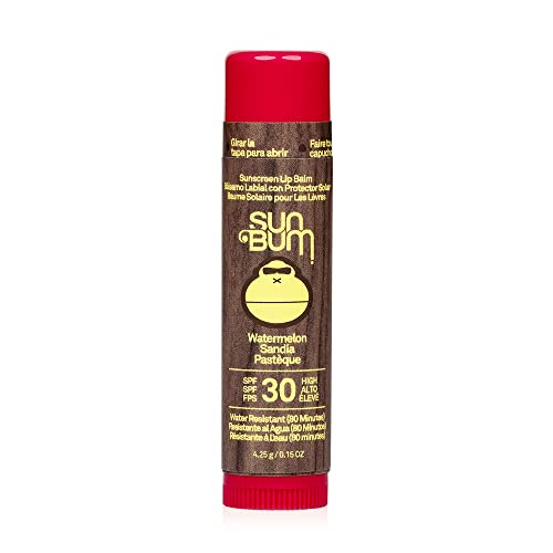 Sun Bum SPF 30 Coconut Sunscreen Lip Balm, Vegan and Cruelty Free Broad Spectrum UVA/UVB Lip Care, Made with Aloe and Vitamin E for Moisturised L