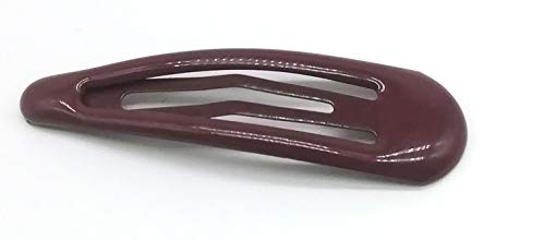 Set of 18 Snap Hair Clips barrettes Maroon Burgundy School Uniform hair barrettes Slides Sleepies Snap Bendies for Girls