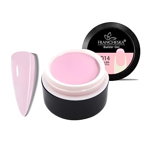 Clear Builder Nail Gel, Builder Gel for Nails Nail Extension Gel UV/LED Nail Base Building Gel for Nail Repair Extension & Modeling Strengthening