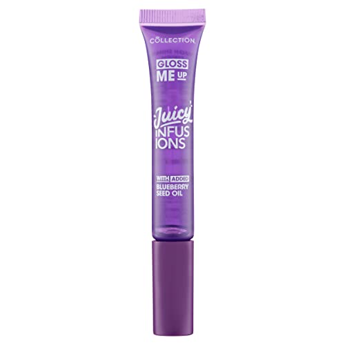 Collection Cosmetics Gloss Me Up Juicy Infusion Pink Lip Gloss, With Added Collagen, Plumping Effect, Strawberry Scented, 9ml